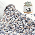 NUPICK 3 lbs Pebbles for Indoor Plants, 3/8 Inch Pea Gravel for Fish Tank by CreateAmazingChoice