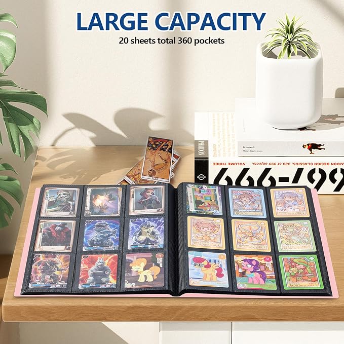 Card Binder, EDUDIIU 9 Pockets Premium Trading Card Binders, Cards Collection - Image 6