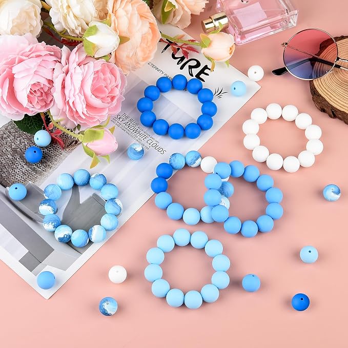 ASTARON 100 Pcs 15mm Silicone Beads - Image 6