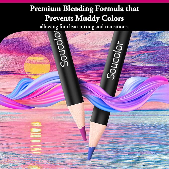 Soucolor 72-Color Colored Pencils - Image 5