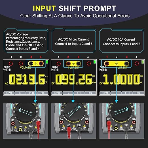 70MHz Bandwdith Digital Oscilloscope Multimeter, Dual Channel AT72S Abestop Oscillograph, 3 in 1 Functions with Digital Multimeter Signal Generator