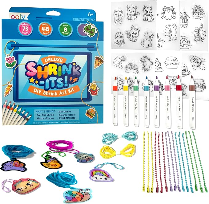 Ooly 73 PC DIY Shrinking Art Kit by Ooly