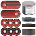KingTool 31pcs Grinding & Cutting Wheels 4 1/2 inch Grinder Disc Set - 25pcs Cutting Wheel, 3pcs 4 1/2 Grinding Wheels, 3pcs Flap Discs with 7/8" Arbor for Angle Grinder Steel and Stainless