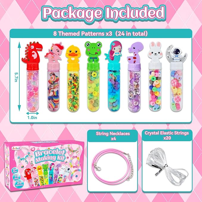 leitait 24 Pack Bracelet Wands, Charm Bracelet Jewelry Making Kit, Arts Crafts - Image 5