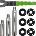 5/8"-11 Angle Grinder Extension Shaft Connecting Rod with Grinder Adjustable Spanner Wrench Flange Nut kit Car Polisher Airway Buff Extender Rotary Extension Kit (3" & 4" & 5.5")