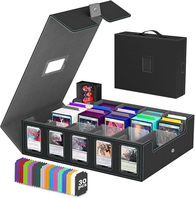 Trading Card Storage Box Gomyrod, 5-Row Card Case by Gomyrod