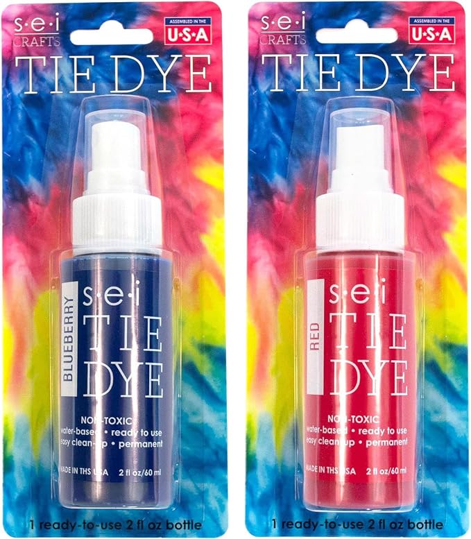 S.E.I. 4th of July Tie Dye Spray Bottle: 2oz. Non Toxic Fabric Dye Spray - Image 4