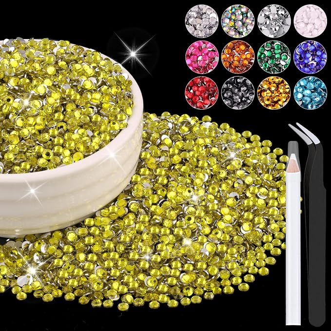 12000PCS 2mm Resin Rhinestones Bulk by BELLEBOOST