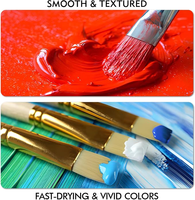 unuaST Acrylic Paint Sets for Adults, 14 Colors Large Bulk Acrylic Paints kits - Image 7