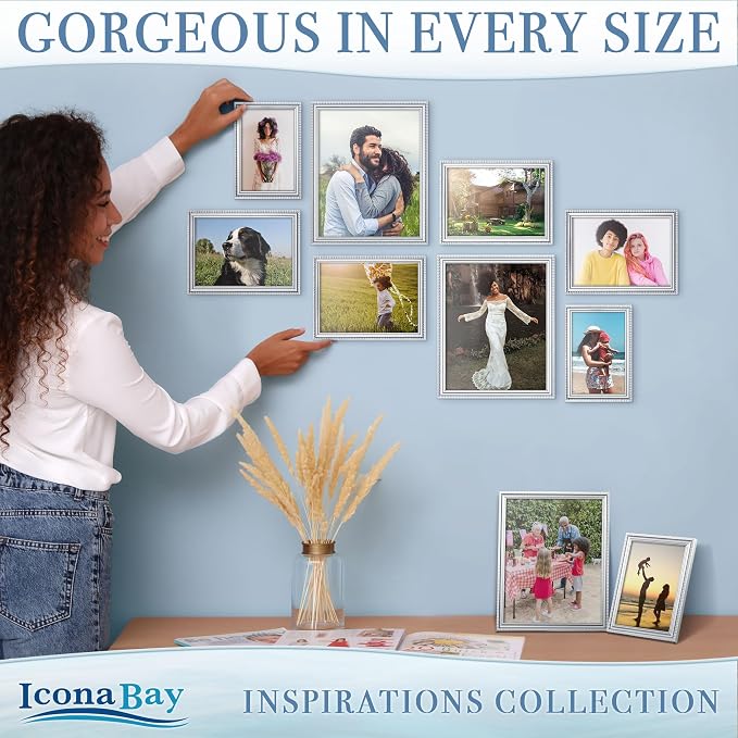 4x4 Picture Frames with 3x3 Mat, 6 Pack, Contemporary, Inspirations | These - Image 5