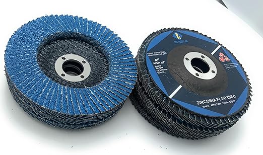 SIGNI 10-Pack Premium Zirconia Abrasive Flap disc for Angle Grinder Grinding Metal Steel (4.5 inch T29 80#)