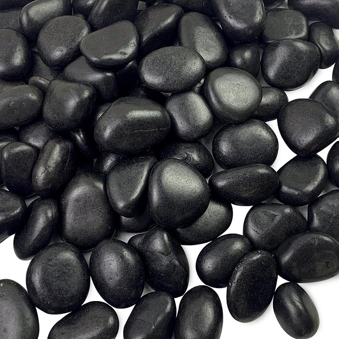 FANTIAN 20 lbs Black River Rocks by FANTIAN-GardeningMakesLifeBetter