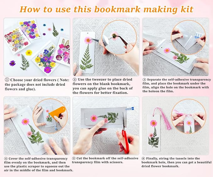 Bookmark Making Kit for Dried Flowers - Image 3