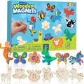 JOYIN 12 Wooden Magnet Creativity Arts & Crafts Painting Kit by JOYIN