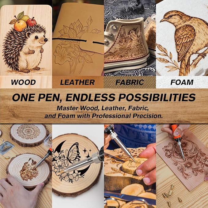 K KERNOWO Wood Burning Kit - Image 5