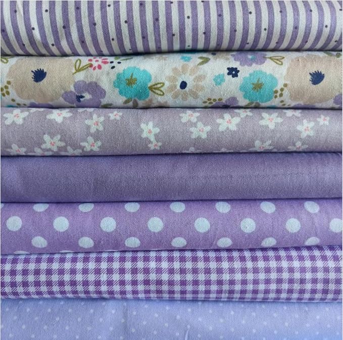 Cotton Fabric DIY Making Supplies Quilting Patchwork Fabric Fat Quarter Bundles by Antetek
