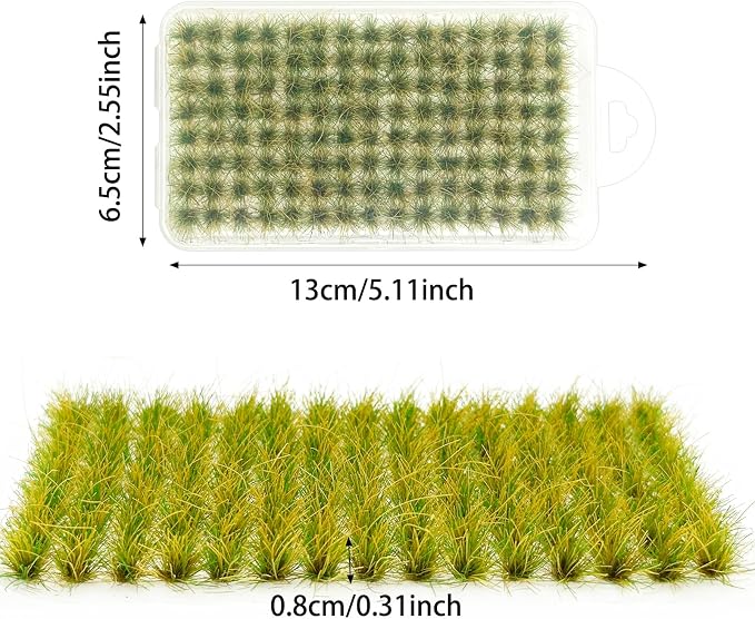 Woohome 120 PCS Bushy Tufts Static Grass Tuft Model Grass Tuft - Image 5