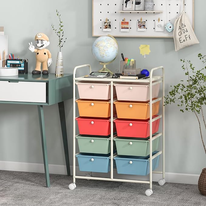 BECOMFORT 10-Drawer Rolling Cart - Image 2
