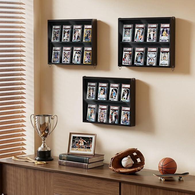 Emfogo Card Display Case, 3 Pack Trading Card Display - Image 2