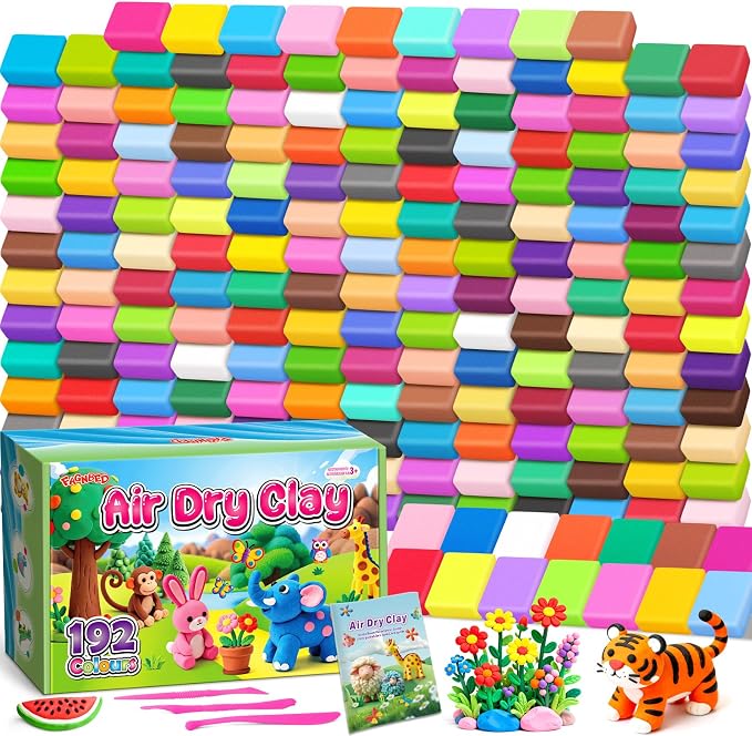 Air Dry Clay 192 Colors, Modeling Magic Clay Set by Unknown