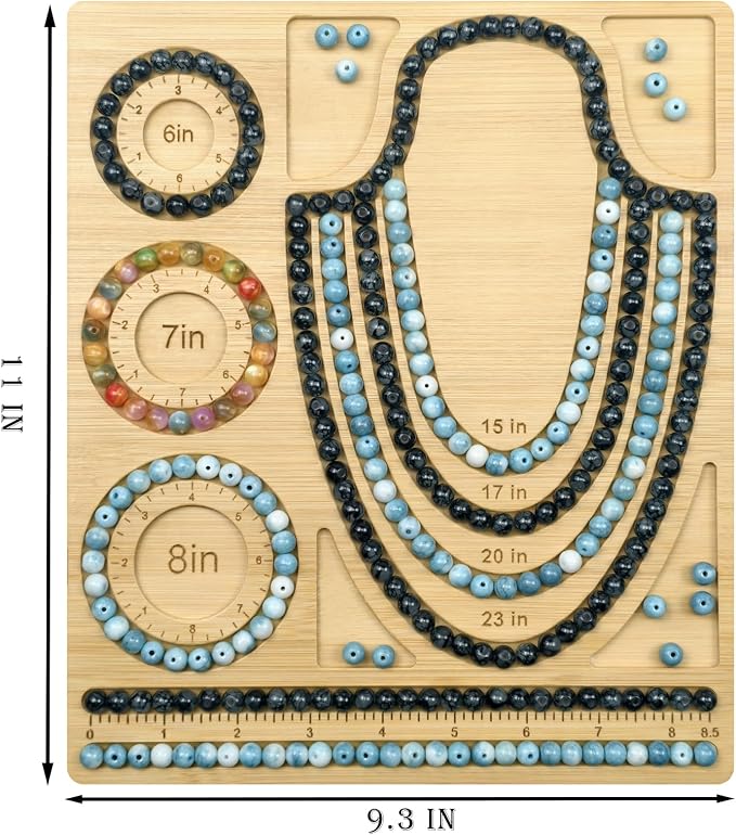 Petoysoso Bead Boards for Jewelry Making, Bamboo Beading Board for Bracelet & - Image 2