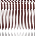 KJML DIY Paracord Keychain 12pcs Paracord Rope Keychain Braided Cord Rope Bag by KJMLDIY
