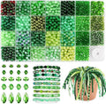 Funtopia 1600pcs Green Glass Beads by Funtopia