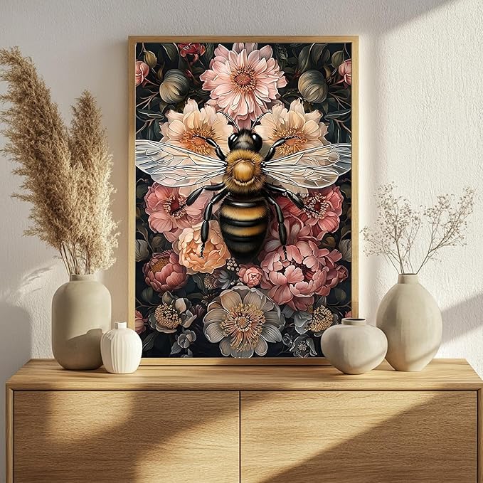 Paint by Numbers Kit for Adults, Bee Paint by Numbers, Crafts for Adults for - Image 3