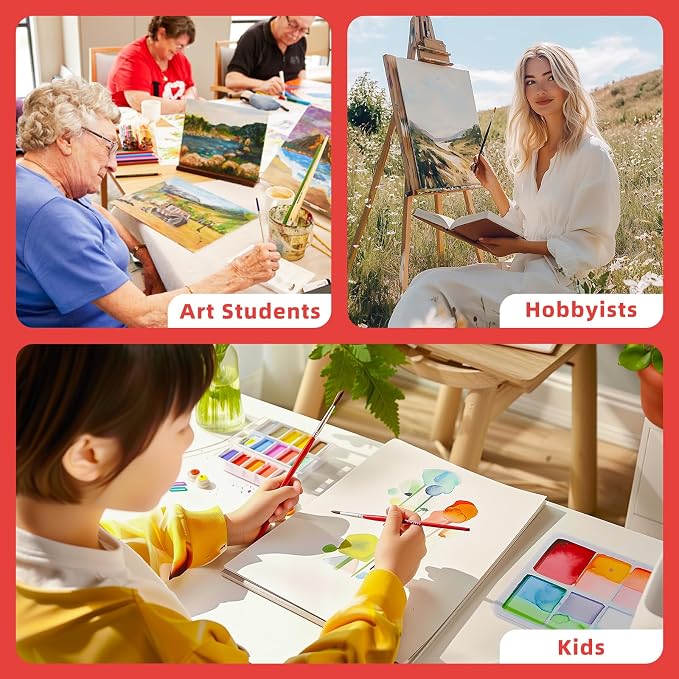 Simetufy 24 Pcs 11x14Inch Flat Canvas Boards - Image 8