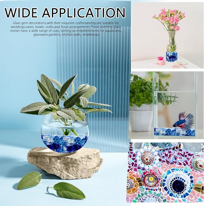 5lbs Flat Glass Marbles for Vase - Image 3