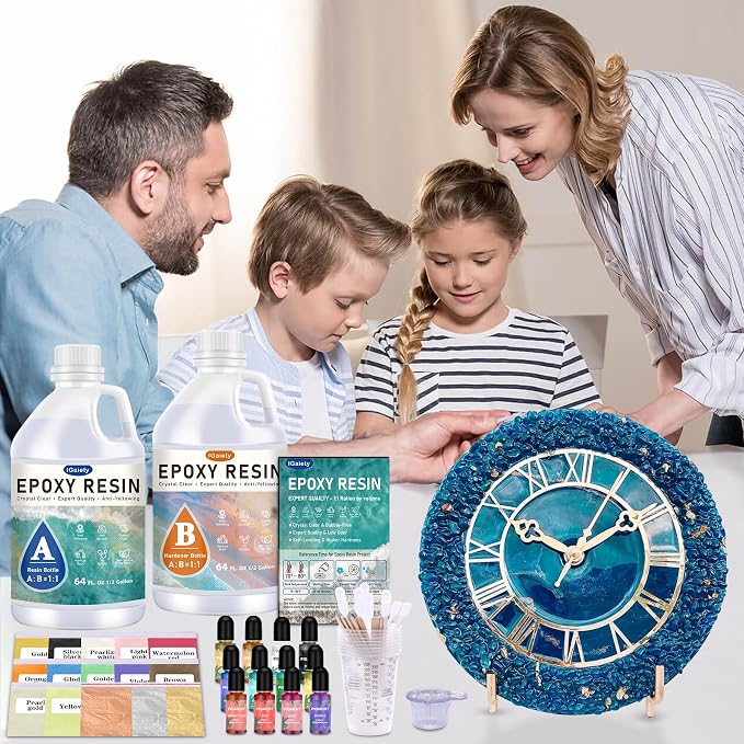 IGaiety 1 Gallon Epoxy Resin, Epoxy Resin Kit, Crystal Clear Epoxy Kit - Image 6