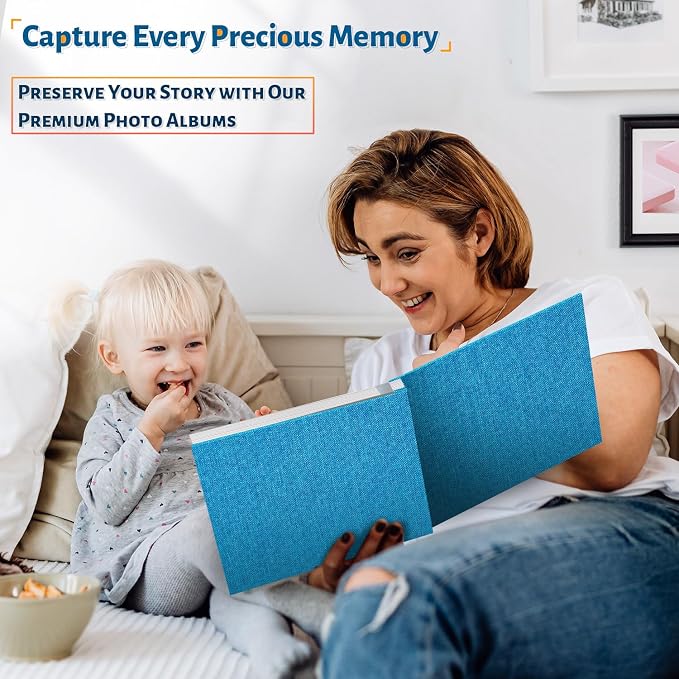 Artfeel Photo Album Self Adhesive Scrapbook, 60 Pages Large Photo Book - Image 6