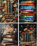 4 Pack Book Flower Diamond Art Kits by RYMILIE