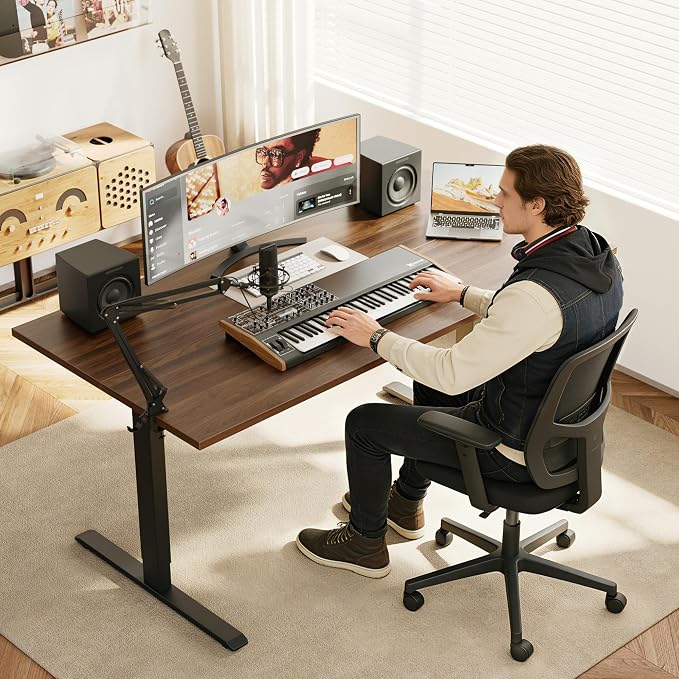 Agilestic Electric Standing Desk, 48 x 28 Inches Height Adjustable Desk - Image 2