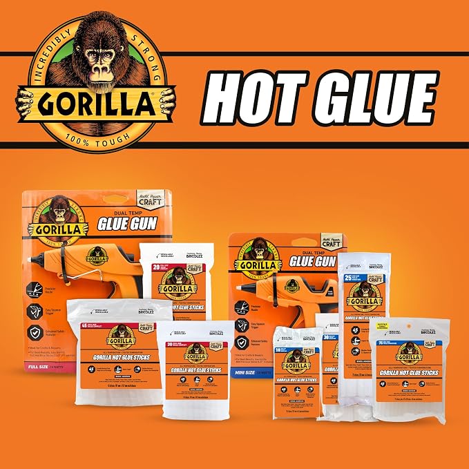 Gorilla Hot Glue Gun, Dual Temp | Precision Nozzle | Easy Squeeze Trigger | 45 - Image 7