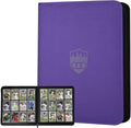 12 Pocket Ringless Side Loading Trading Card Binder, 720 Cards PU Fixed Page by GERMUN