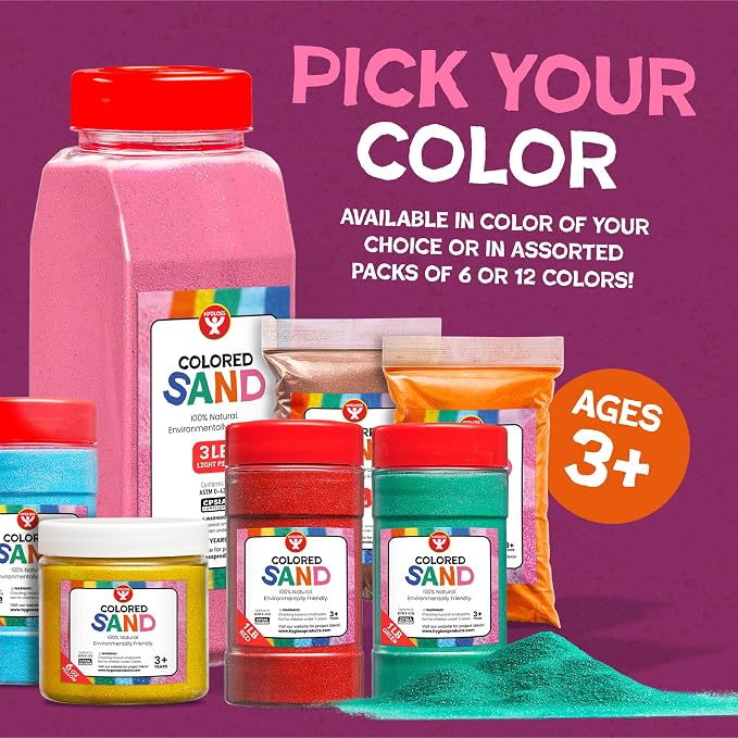 Hygloss Colored Sand for Crafts - 15 lb Bottle - Image 3