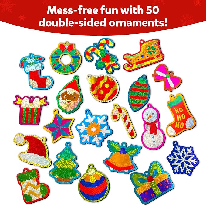 Skillmatics Foil Fun – Christmas Ornaments, Mess-Free Holiday Art - Image 6