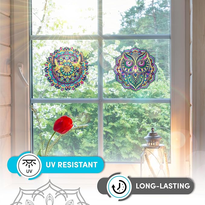 Hula Home Stained Glass Mandala Art Kit - Image 6
