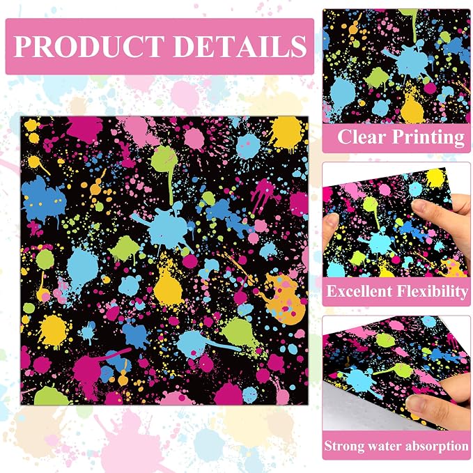 48Pcs Neon Glow in the Dark Paper Dessert Plates and Napkins Neon Party - Image 4