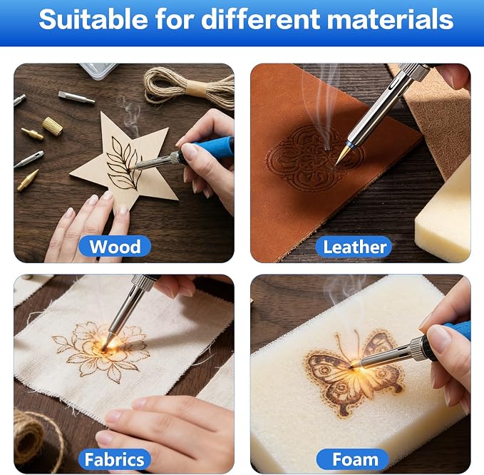 K KERNOWO Wood Burning Kit, DIY Craft Pyrography Pen - Image 5