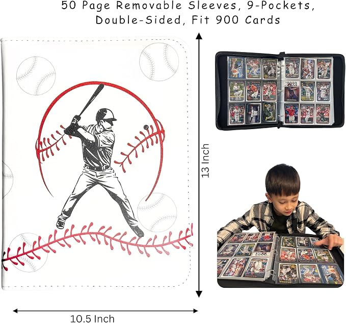 Baseball Card Binder, Trading Card Album - Image 6