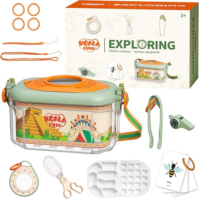 Bug Catcher for Kids Explorer Bug Catching Kit, Magnifying Glass, Whistle & by KOALADIARY
