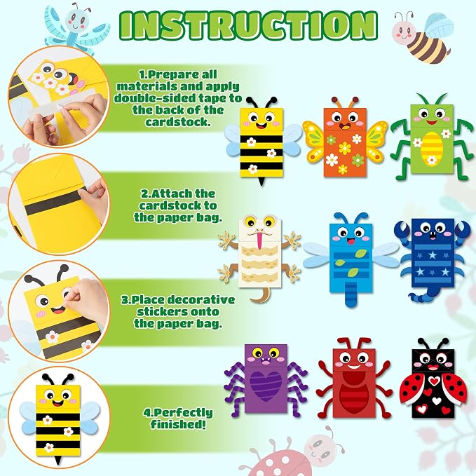 WATINC 9Pack Hand Puppet Art Craft - Image 3