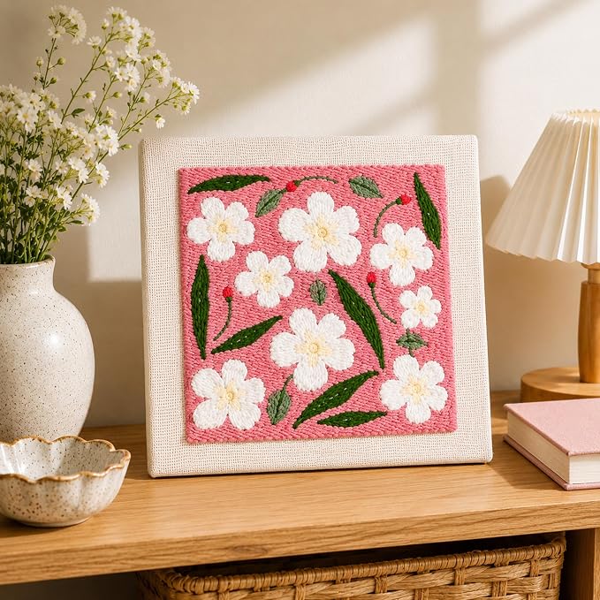 HRTHRT Punch Needle Kit for Beginners, 9.8" Frame Yarn Craft Set. | Punch - Image 3