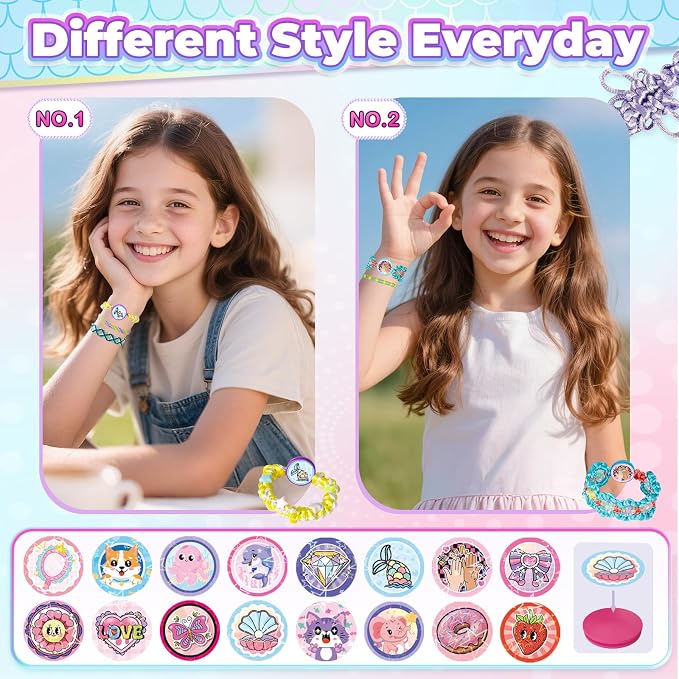 Euclidean Cube 2-in-1 Friendship Bracelet Making Kit, Arts and Crafts - Image 7