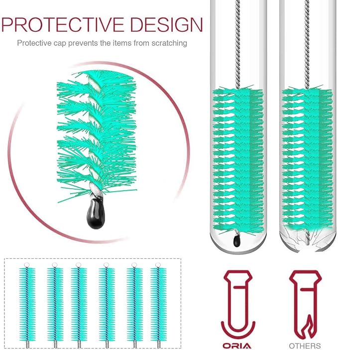 Long Straw Brush Cleaner, Flexible Nylon Tube Cleaning Brushes - Image 3