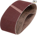 HARFINGTON 4 x 24 Inch Sanding Belts, 10 Pcs 150 Grits Aluminum Oxide Abrasive Belt Sander File Belt for Woodworking, Metal Polishing, Knife Sharpener