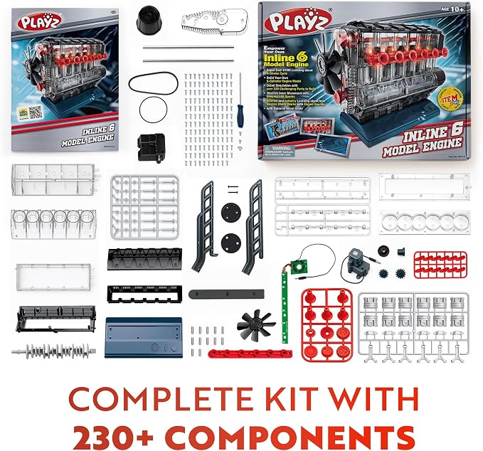 Playz Inline 6 Engine Model Kit - Image 2
