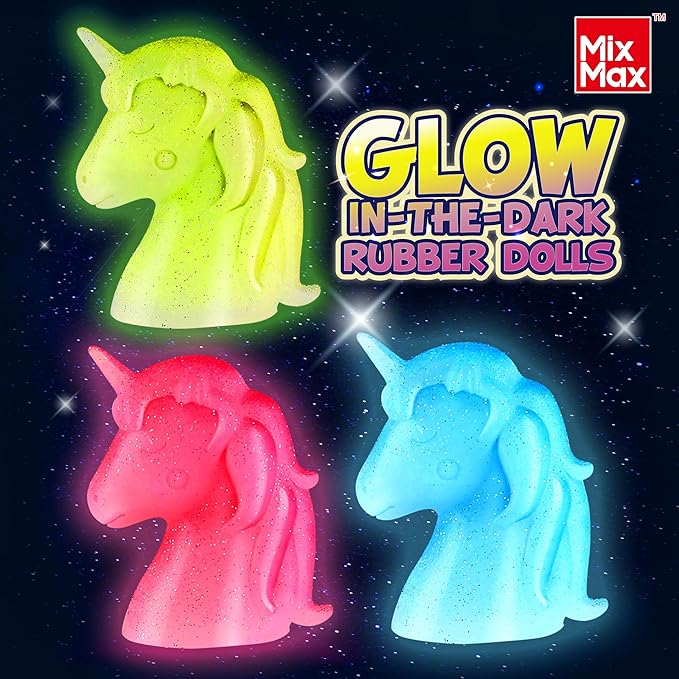 MixMax Make Your Own Squishies Toys, 6 Packs Rubber Dolls Making Kit - Image 5